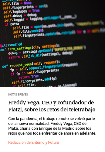Freddy Vega, los retos del teletrabajo