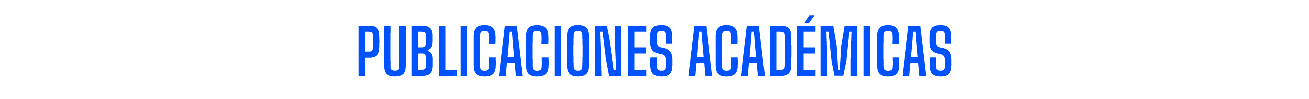 Publicaciones Académicas